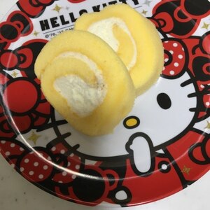 ケーキシロップのロールケーキ♡